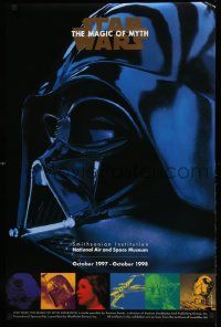 3h263 STAR WARS: THE MAGIC OF MYTH 23x35 museum/art exhibition '97 close-up of Darth Vader!