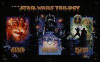 3h258 STAR WARS TRILOGY 16x26 special '96 cool poster art from all three movies!