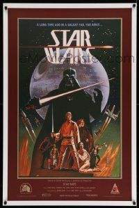 3h146 STAR WARS 1sh '08 George Lucas sci-fi, art by Ralph McQuarrie & Larry Noble!