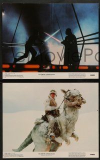 3h376 EMPIRE STRIKES BACK 8 color 11x14 stills '80 George Lucas classic, wonderful images w/slugs!
