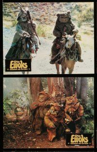 3h098 CARAVAN OF COURAGE 18 German LCs '85 An Ewok Adventure, Star Wars, art by Drew Struzan!
