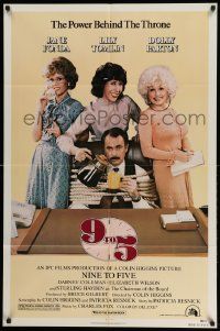 3j011 9 TO 5 1sh '80 Dolly Parton, Jane Fonda & Lily Tomlin w/tied up Dabney Coleman!