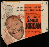 3j079 BEWARE incomplete 1sh '46 Louis Jordan & His Tympany Five, all-black musical feature!