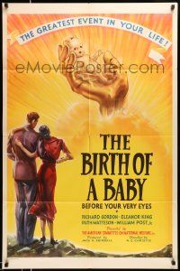3j092 BIRTH OF A BABY 1sh '38 LIFE & news articles, see it before your very eyes!