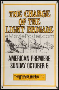 3j159 CHARGE OF THE LIGHT BRIGADE 1sh '68 David Hemmings, Vanessa Redgrave, premier!