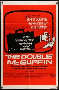 3j248 DOUBLE McGUFFIN 1sh '79 Ernest Borgnine, George Kennedy, really cool Saul Bass artwork!