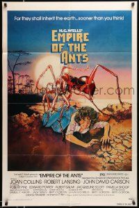 3j271 EMPIRE OF THE ANTS 1sh '77 H.G. Wells, great Drew Struzan art of monster attacking!