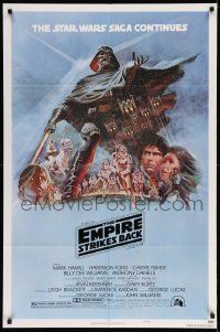 3j273 EMPIRE STRIKES BACK style B NSS style 1sh '80 George Lucas sci-fi classic, art by Tom Jung!