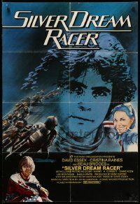3j781 SILVER DREAM RACER English 1sh '83 David Essex, Cristina Raines, Beau Bridges, motorcycles!