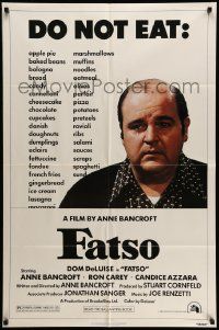 3j294 FATSO 1sh '80 Dom DeLuise goes on a diet, hilarious best image, directed by Anne Bancroft!