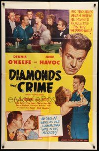 3j414 HI DIDDLE DIDDLE 1sh R50 Adolphe Menjou, Martha Scott, Pola Negri, Diamonds and Crime!