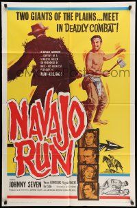 3j612 NAVAJO RUN 1sh '64 Johnny Seven, AIP Native American man-killing!