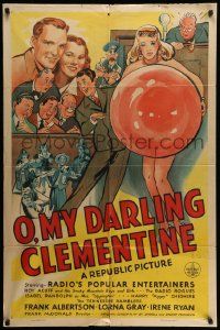 3j636 O MY DARLING CLEMENTINE 1sh '43 Roy Acuff & radio's most popular entertainers!
