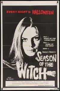 3j753 SEASON OF THE WITCH 1sh 1979 George Romero, every night is Halloween, different!