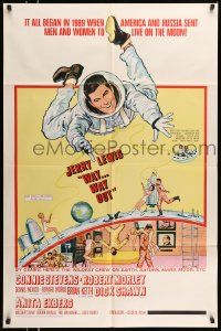 3j956 WAY WAY OUT 1sh '66 astronaut Jerry Lewis sent to live on the moon in 1989!