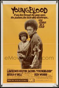 3j993 YOUNGBLOOD 1sh '78 Lawrence-Hilton Jacobs, Bryan O'Dell, gang drug pushers!