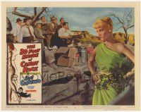 3k555 30 FOOT BRIDE OF CANDY ROCK LC #4 '59 men watch giant Dorothy Provine glare at Lou Costello!
