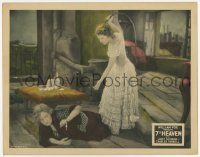 3k559 7TH HEAVEN LC '27 great image of Best Actress winner Janet Gaynor whipping Gladys Brockwell!