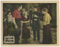 3k560 7TH HEAVEN LC '27 Janet Gaynor & Gladys Brockwell watch cop questioning Charles Farrell!