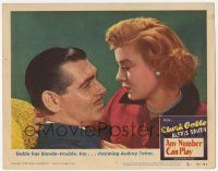 3k572 ANY NUMBER CAN PLAY LC #5 '49 Audrey Totter is blonde trouble for gambler Clark Gable!