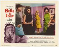 3k594 BELLE DE JOUR LC #2 '68 Bunuel, Piccoli chooses from prostitutes including Catherine Deneuve!