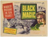3k135 BLACK MAGIC TC '49 art of wild-eyed hypnotist Orson Welles as Cagliostro & sexy Nancy Guild!