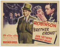 3k147 BROTHER ORCHID TC '40 montage of dapper Edward G Robinson, Humphrey Bogart & Ann Sothern!