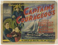 3k159 CAPTAINS COURAGEOUS TC '37 Spencer Tracy, Freddie Bartholomew, Lionel Barrymore, classic!