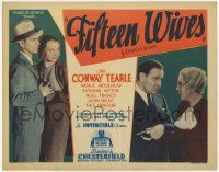 3k209 FIFTEEN WIVES TC '34 detective Conway Tearle must solve murder of man with 15 ex-wives!