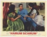 3k714 HARUM SCARUM LC #7 '65 Elvis Presley surrounded by harem girls in an Oriental country!
