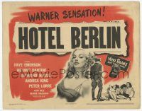 3k236 HOTEL BERLIN TC '45 sexy Faye Emerson in Vicki Baum's most daring World War II story!