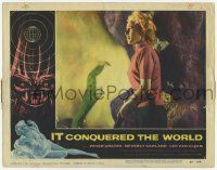 3k739 IT CONQUERED THE WORLD LC #8 '56 Roger Corman, close up of Beverly Garland & monster claw!