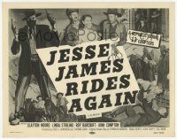 3k261 JESSE JAMES RIDES AGAIN TC R55 cool images of outlaw Clayton Moore, Republic serial!