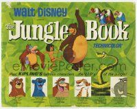 3k270 JUNGLE BOOK TC '67 Walt Disney cartoon classic, great art of Mowgli, Baloo & friends!