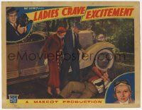 3k761 LADIES CRAVE EXCITEMENT LC '35 Evalyn Knapp sees Norman Foster knocked out by Francis McDonald