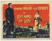 3k306 LEFT HAND OF GOD TC '55 art of priest Humphrey Bogart in Asia with pretty Gene Tierney!