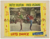3k774 LET'S DANCE LC #8 '50 great image of dancing and shooting Fred Astaire & Betty Hutton!