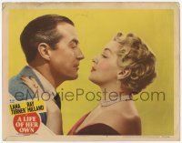3k776 LIFE OF HER OWN LC #7 '50 romantic c/u of sexy Lana Turner as Lily James with Ray Milland!