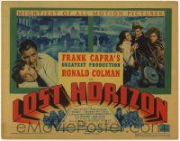 3k001 LOST HORIZON TC '37 Frank Capra's mightiest of all motion pictures starring Ronald Colman!