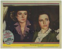 3k009 MRS. MINIVER LC '42 close up of Greer Garson & Teresa Wright, directed by William Wyler!