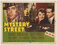 3k337 MYSTERY STREET TC '50 Ricardo Montalban, Sally Forrest. John Sturges film noir!