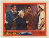 3k828 NAKED STREET signed LC #3 '55 by Anthony Quinn who is with Farley Granger & two others!