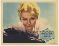 3k829 NANA LC '34 best super close up of winking sexy Anna Sten, directed by Dorothy Arzner!