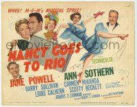 3k340 NANCY GOES TO RIO TC '50 Jane Powell, Ann Sothern, Barry Sullivan, Carmen Miranda, musical!