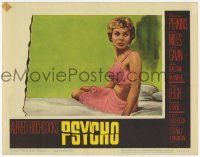 3k026 PSYCHO LC #7 '60 great close up of sexy half-dressed Janet Leigh in bra and slip, Hitchcock
