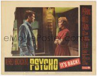 3k868 PSYCHO LC #6 R65 Alfred Hitchcock, great 2-shot of Anthony Perkins and Janet Leigh!