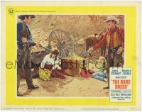 3k874 RARE BREED LC #1 '66 Texas leader James Stewart hands over his gun to bad guy with rifle!