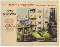 3k021 REAR WINDOW LC #1 '54 Hitchcock, classic image of courtyard as seen from Stewart's window!