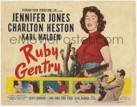 3k383 RUBY GENTRY TC '53 sleazy bad girl Jennifer Jones, Charlton Heston, directed by King Vidor!