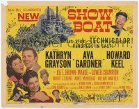 3k397 SHOW BOAT TC '51 Kathryn Grayson, Howard Keel, Kern & Hammerstein musical!